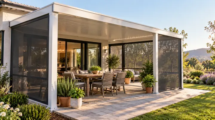 Aluminum Patio Cover Guide: Enclosures, Screen Rooms and Roof Panels — illustrative image