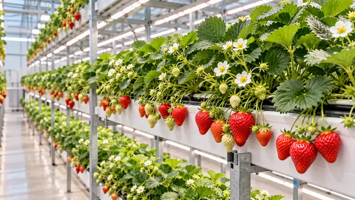 Best Strawberry Plant Varieties for Hydroponic and Indoor Farms — illustrative image