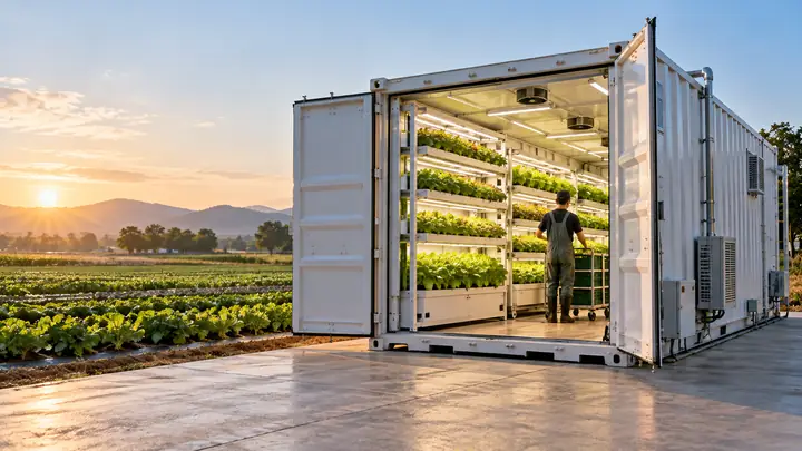 Shipping Container Farm Guide: How It Works, Crops and Costs — illustrative image