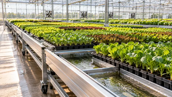 Ebb and Flow Hydroponics: Flood Tables, Trays and Timing — illustrative image