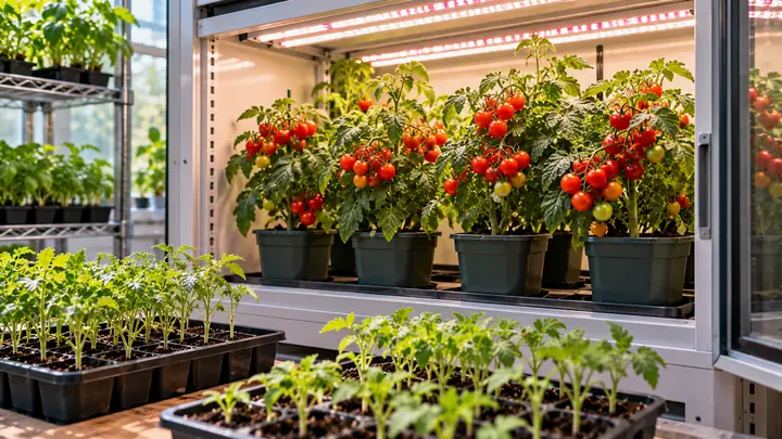 Growing Tomatoes Indoors: From Seed to Harvest, Step by Step — illustrative image