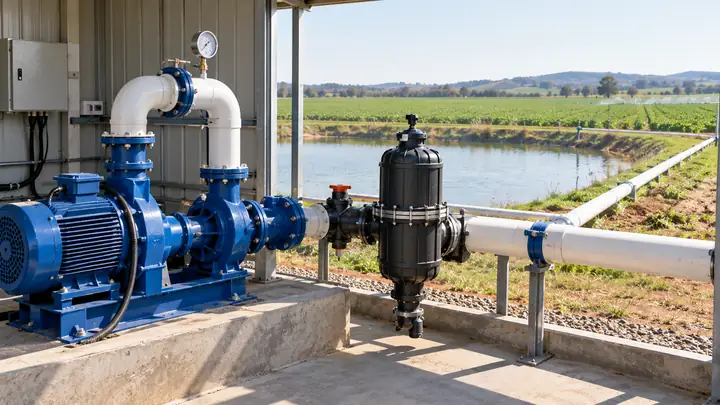 Irrigation Pumps: How to Choose a Water Pump for Drip and Sprinklers — illustrative image