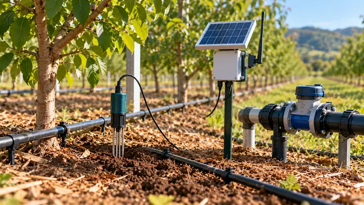 Soil Moisture Sensors, Rain Sensors and Flow Meters for Irrigation