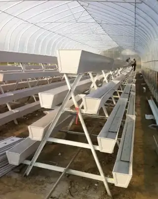 Space-efficient A-frame planting trough