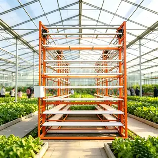 Mobile vertical grow racks with grow trays