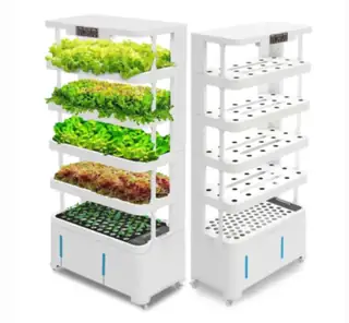 Vertical smart hydroponic planter with multiple layers