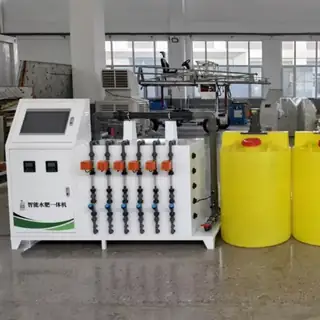 Engine pump irrigation system with IoT fertilization controls