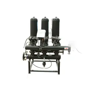 Automatic gear disc filter for greenhouse irrigation