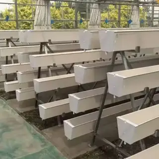 Multi-layer A-frame hydroponic vegetable rack
