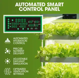 Small vertical household hydroponic planter