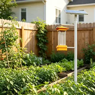 Solar IoT insect monitoring and reporting lamp