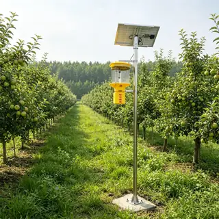 Solar IoT insect reporting and killing lamp