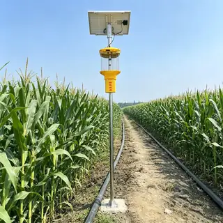 Waterproof solar insect suction lamp outdoors